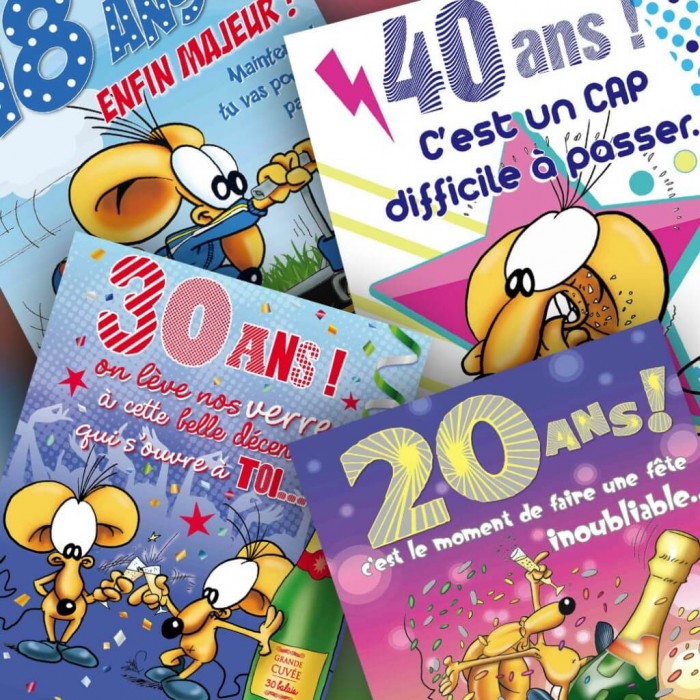 Cartes anniversaire humour