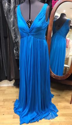 Robe de soirée longue bleue