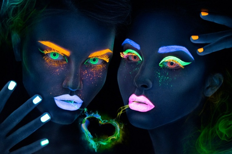 Maquillage fluo