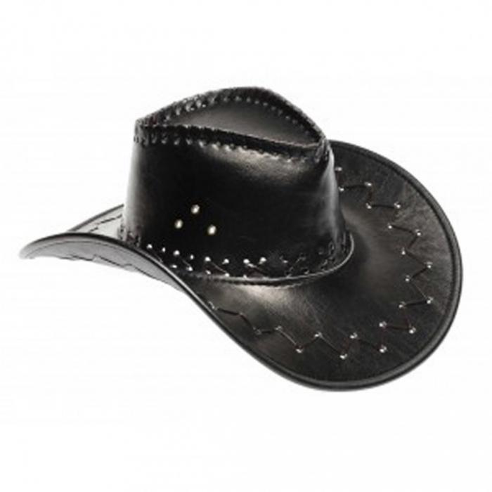 CHAPEAU DE COW-BOY SIMILI CUIR