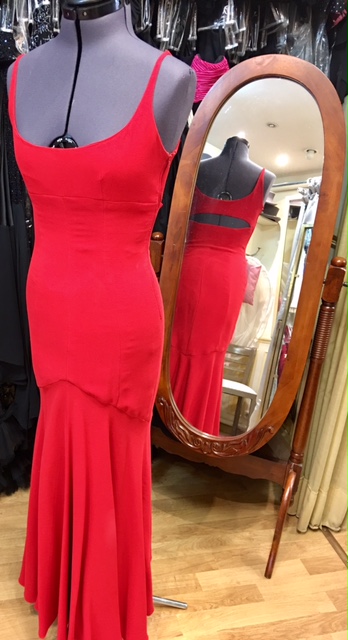 Robe longue rouge